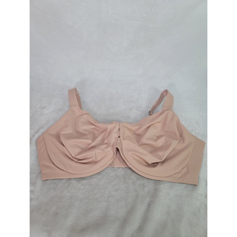 Spanx Bra-llelujah Unlined Underwire Bra 40G Nude Beige Back Closure Feminine